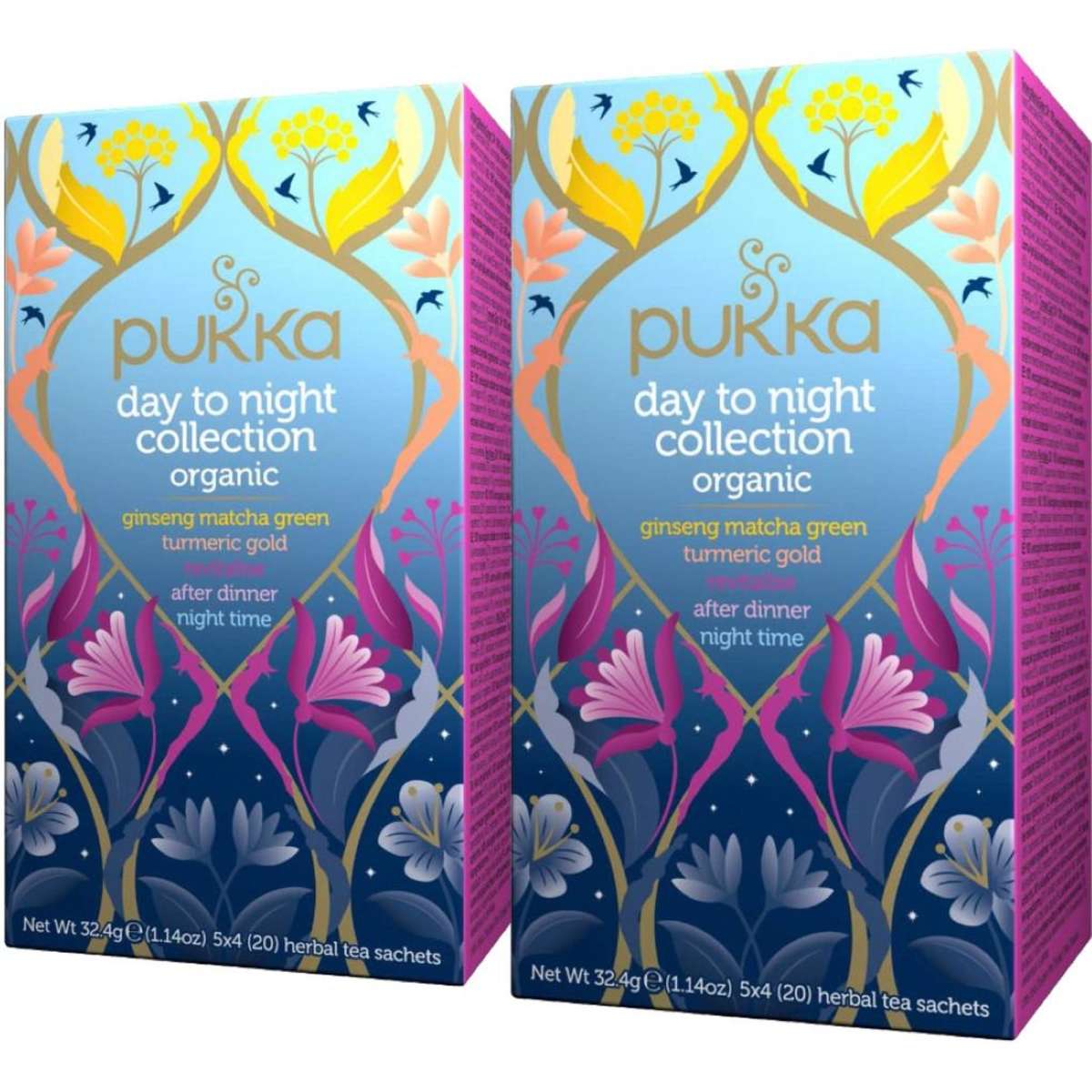 Pukka Herbs Day To Night Collection Tea Bags 2x20packs Woolworths