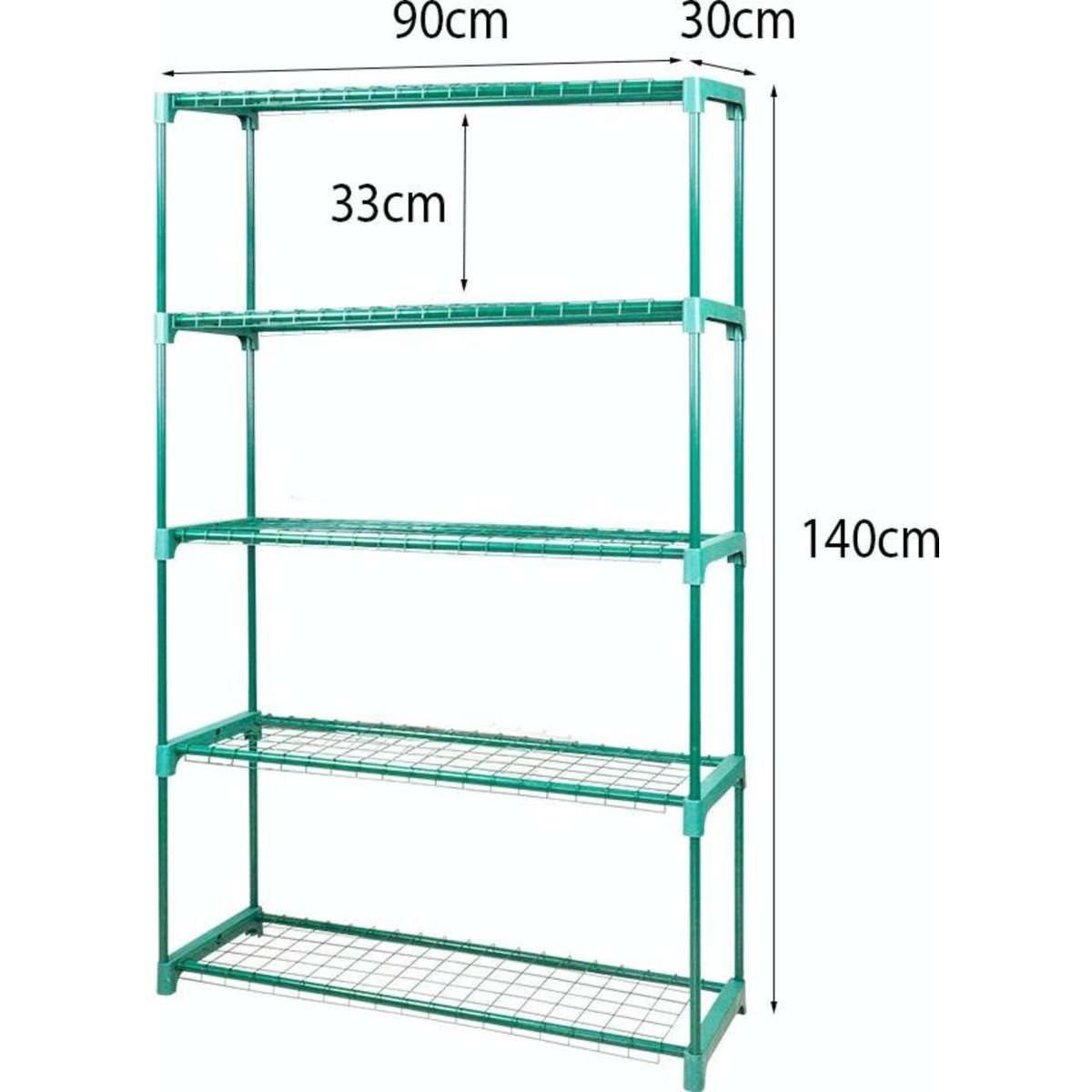 Levede 2x 5 Tier Plant Shelve Garden Greenhouse Steel Storage Shelving