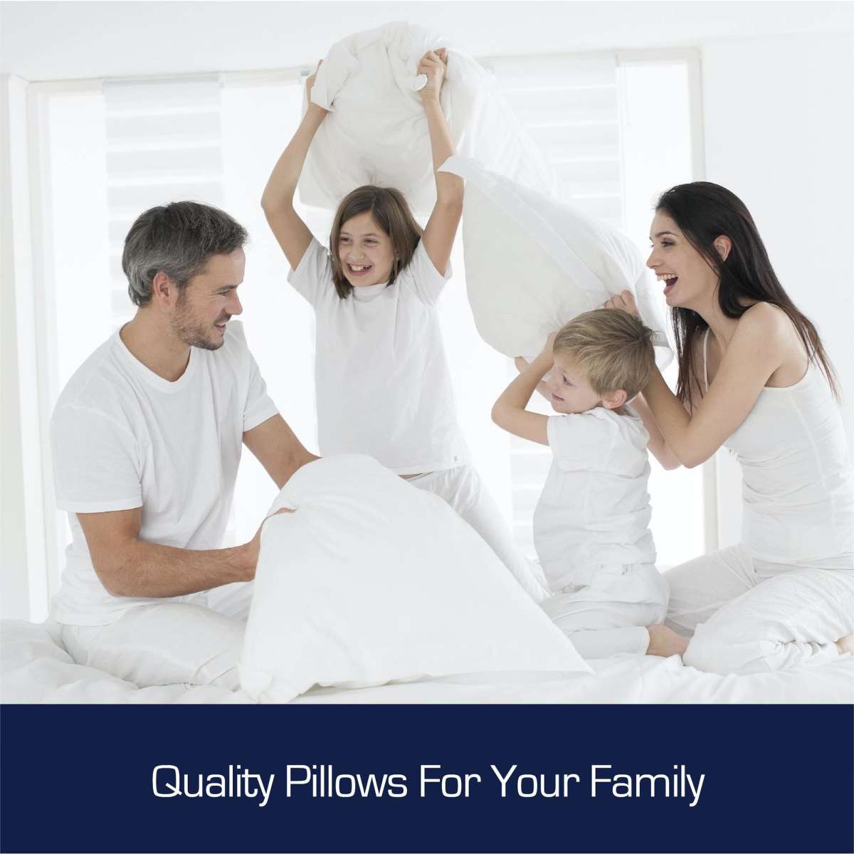 Luxor Australian Made Hotel Quality Pillow Standard Size Four Pack