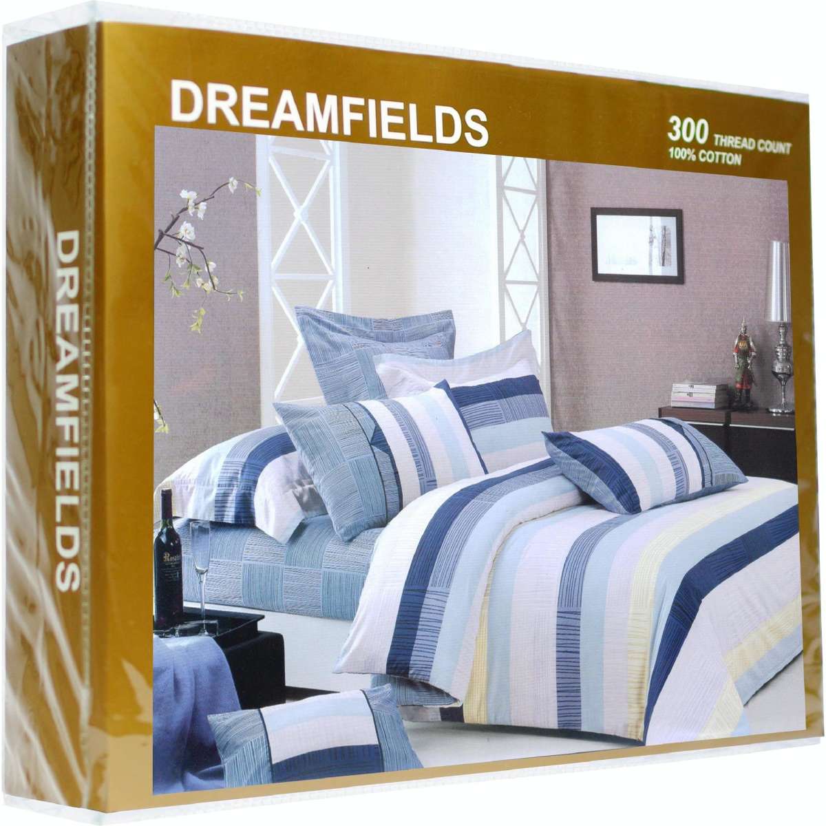 Dreamfields 100 Cotton City Of Love Doona Quilt Duvet Cover Set Super