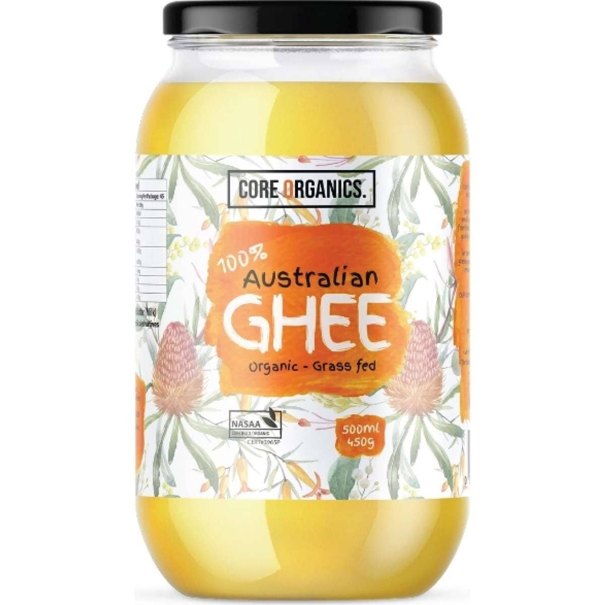Core Organics Certified Organic Australian Ghee 500ml Per Jar Woolworths