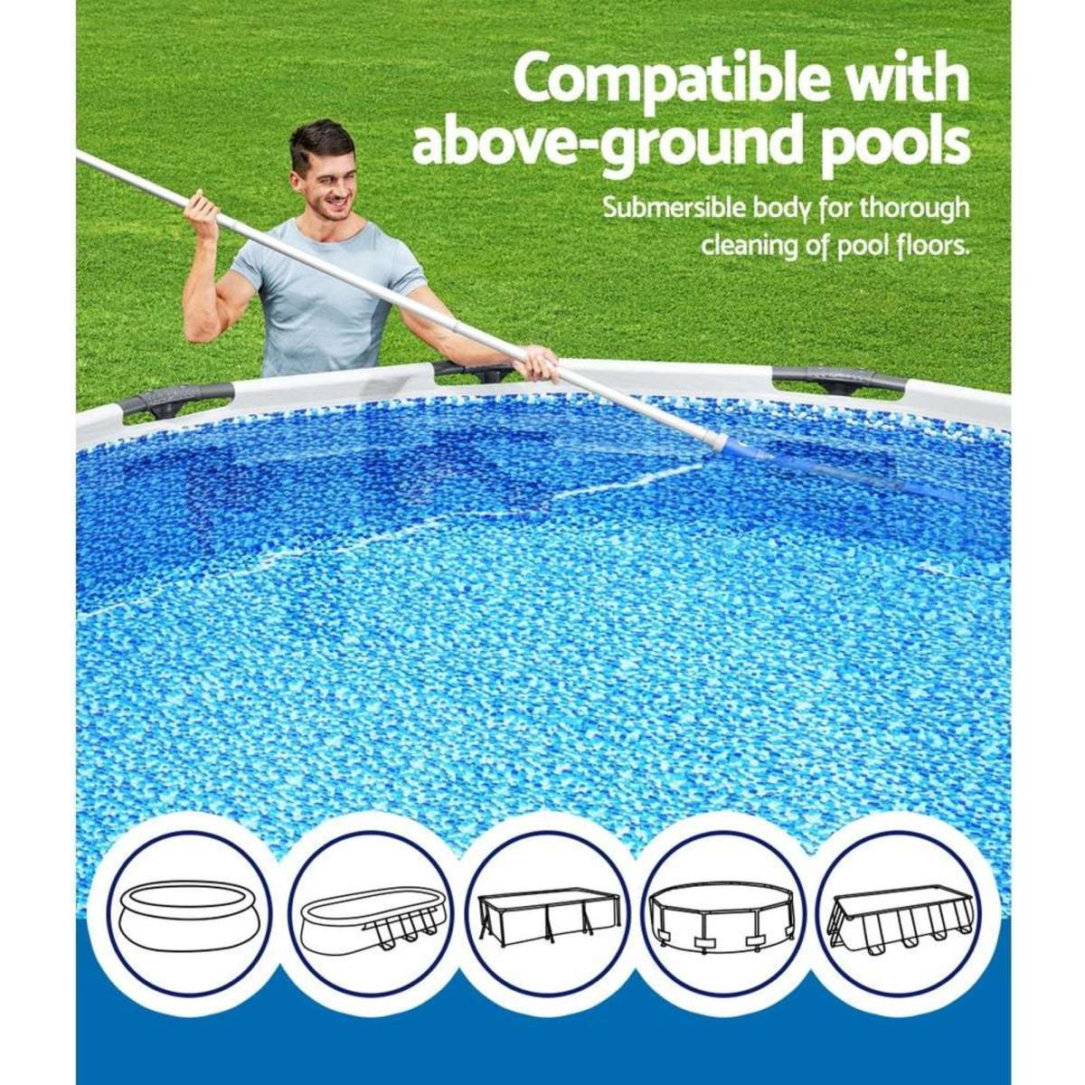 Bestway Pool Cleaner Cordless Automatic Vacuum 6M Woolworths