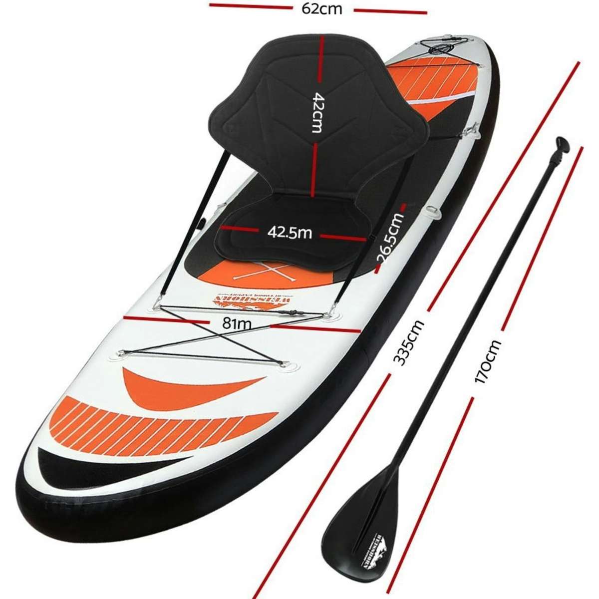 Weisshorn Stand Up Paddle Board 11ft Inflatable SUP Surfboard