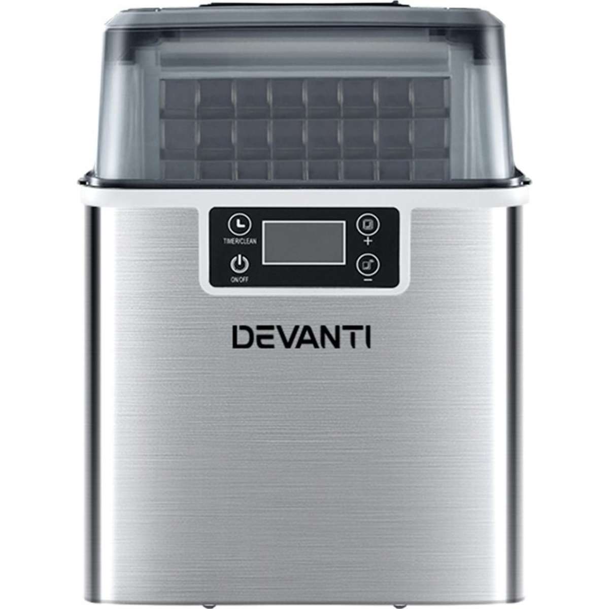 Devanti Ice Maker Machine Commercial Portable Ice Cube Tray Countertop