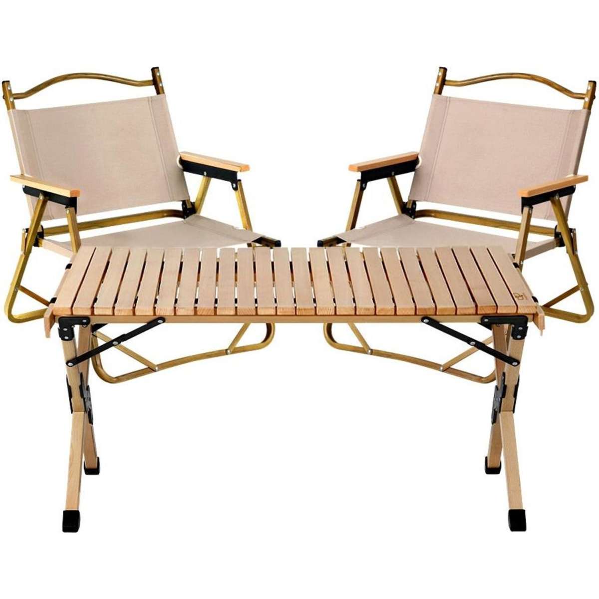 Gardeon 3PC Outdoor Furniture Picnic Table and Chairs 90CM Woolworths