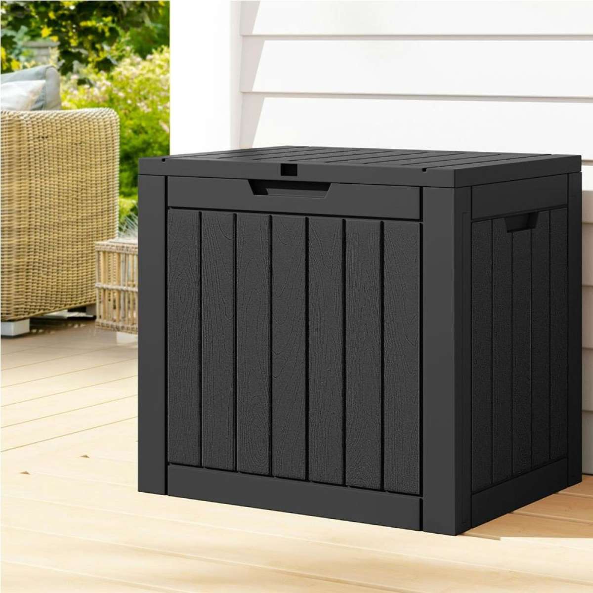 Gardeon Outdoor Storage Box 118L Container Lockable Indoor Garden Toy