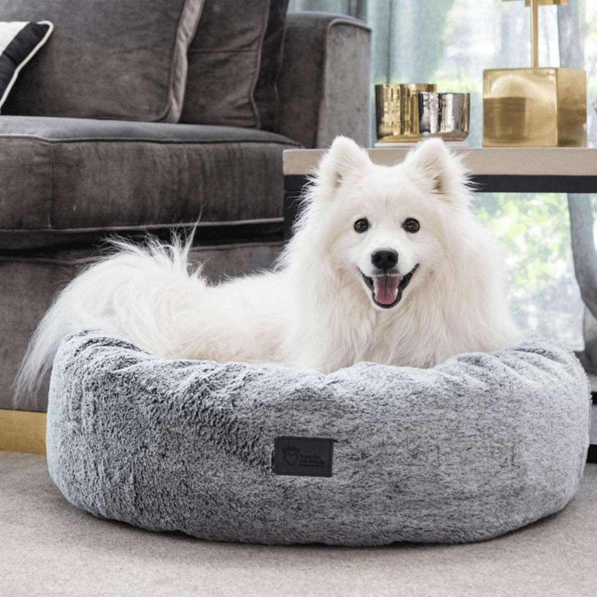 Superior Pet Goods Harley Artic Faux Fur Pet Dog Bed Large 