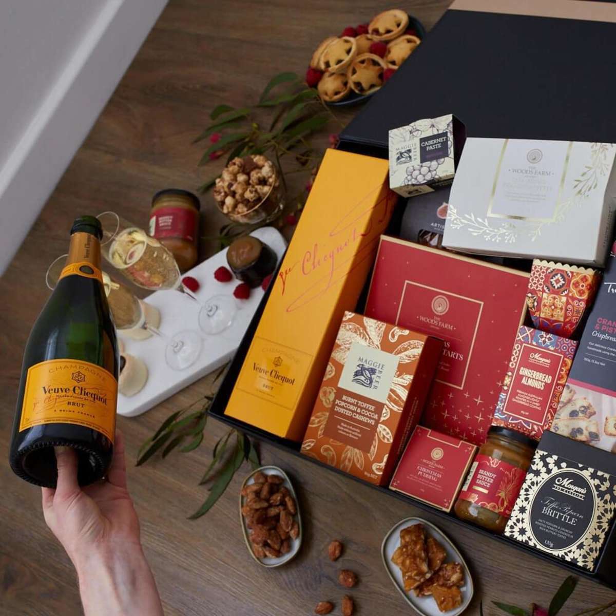 The Hamper Emporium Christmas Indulgence with Veuve Hamper Woolworths