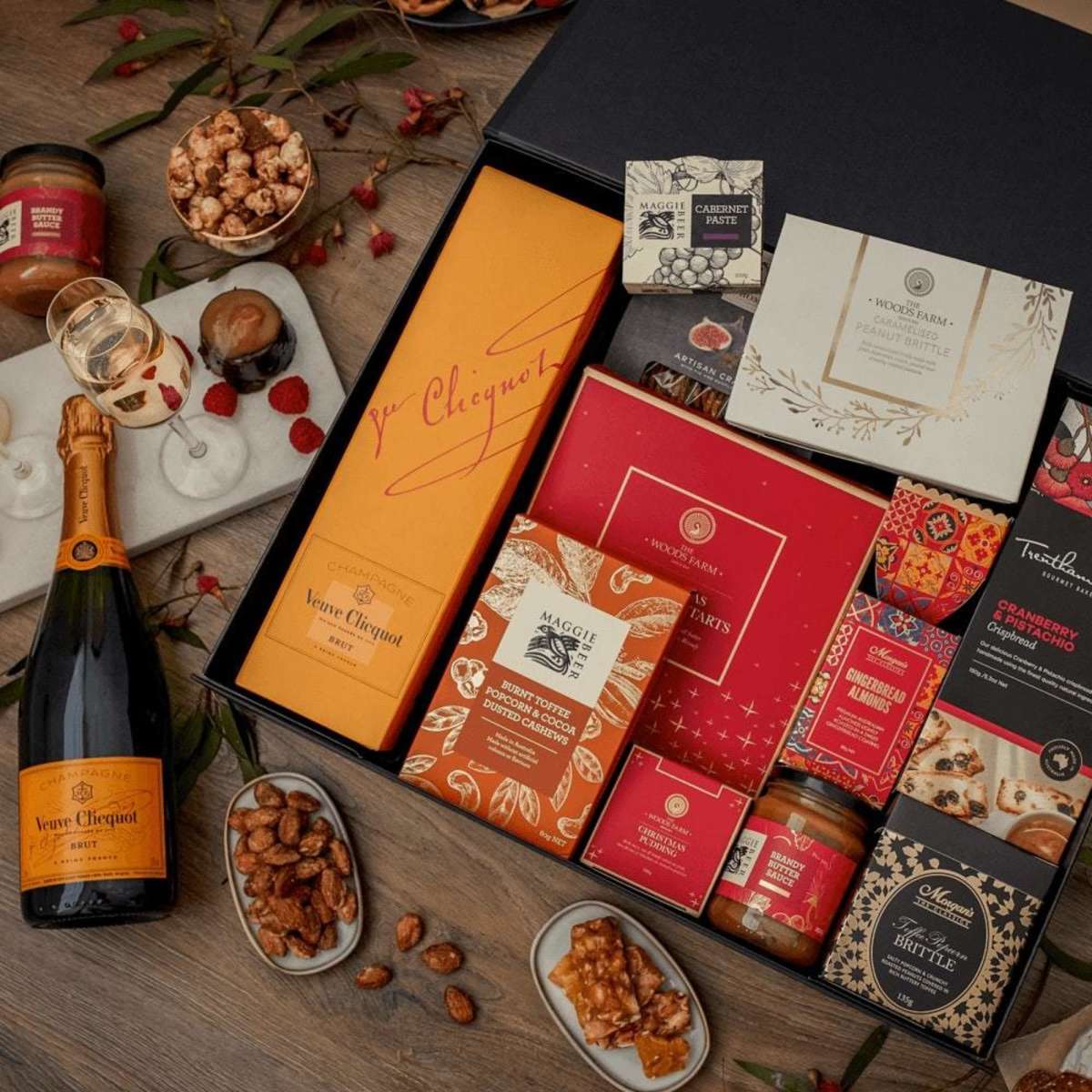 The Hamper Emporium Christmas Indulgence with Veuve Hamper Woolworths