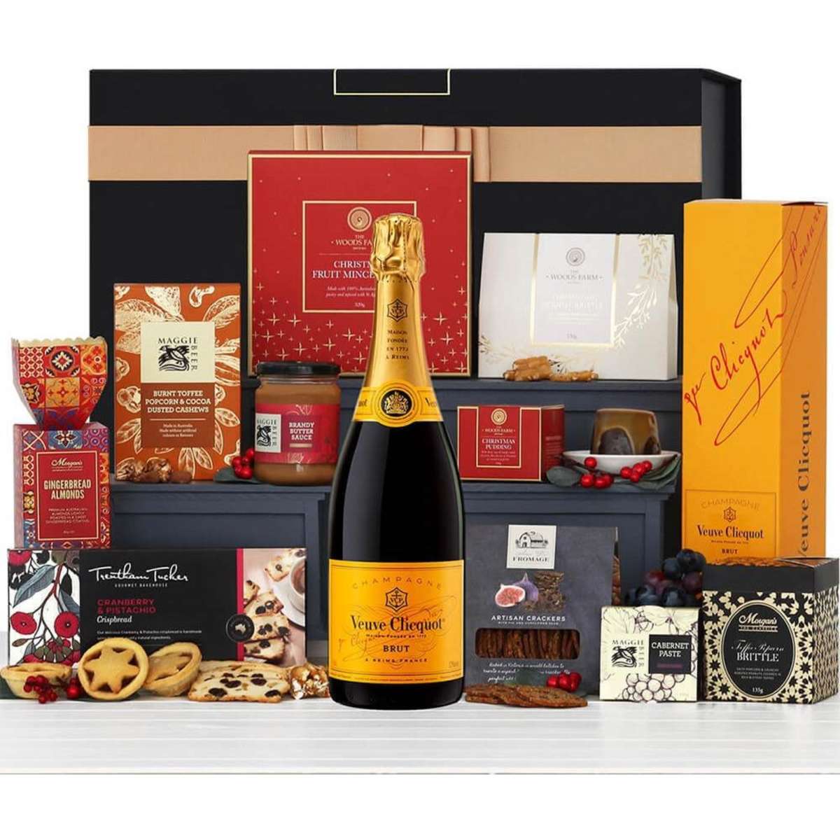 The Hamper Emporium Christmas Indulgence with Veuve Hamper Woolworths