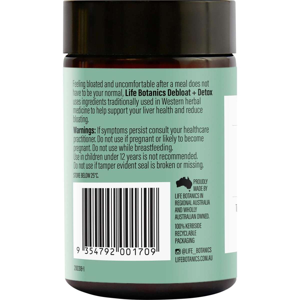 Life Botanics DeBloat and Detox 60Tablets Woolworths