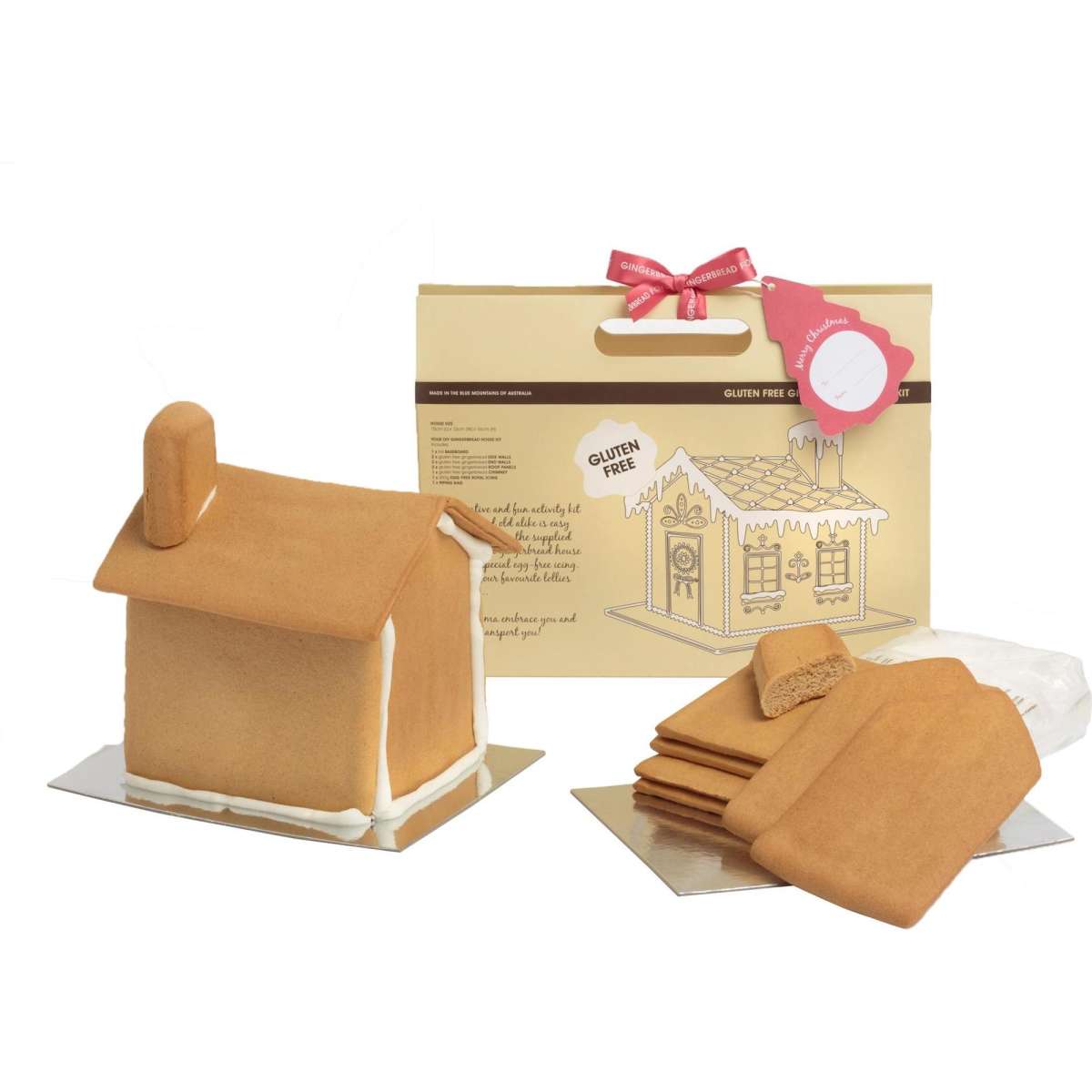 Gingerbread Folk Gluten Free Gingerbread House Kit Woolworths