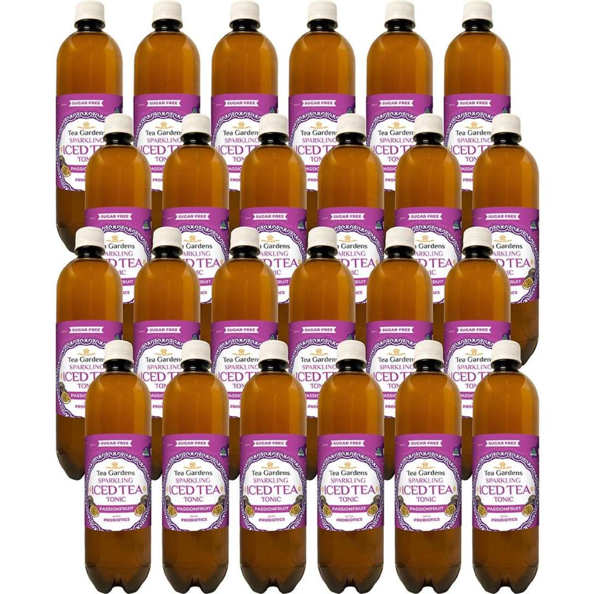 Tea Gardens Probiotic Iced Tea Passionfruit 800ml x 24 Woolworths