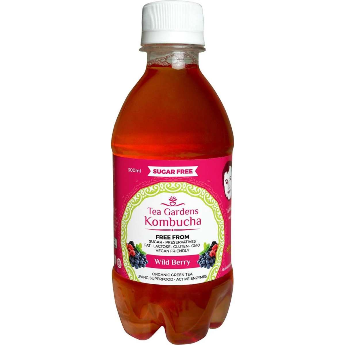 Tea Gardens Kombucha Wild Berry 300ml Woolworths