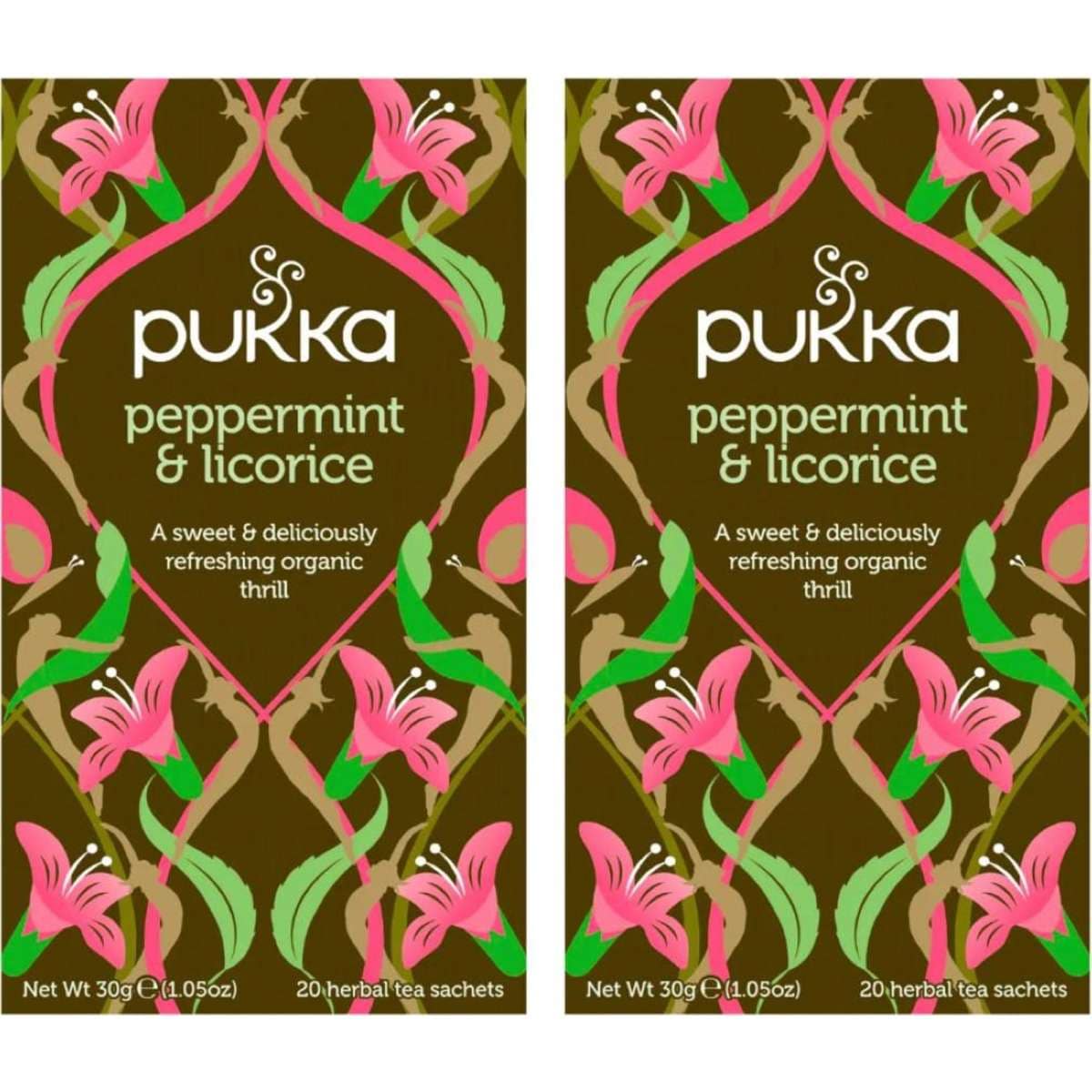 Pukka Herbs Peppermint & Licorice Tea Bags 20pack x 2 Woolworths