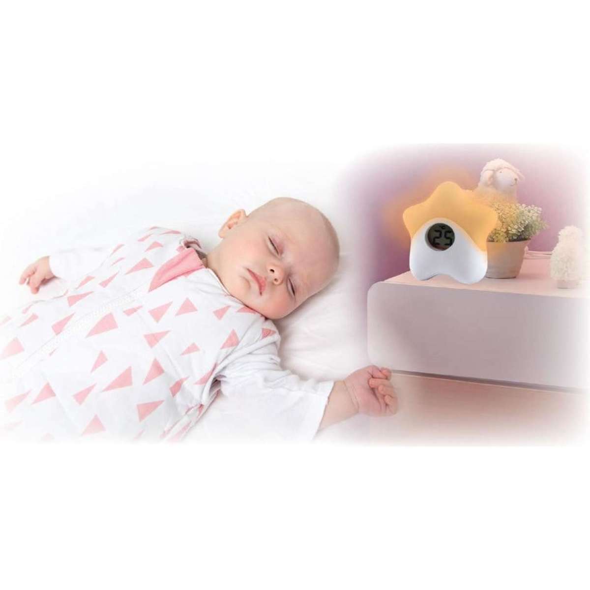 Baby Studio Colour Changing Thermometer Night Light RA502 Woolworths