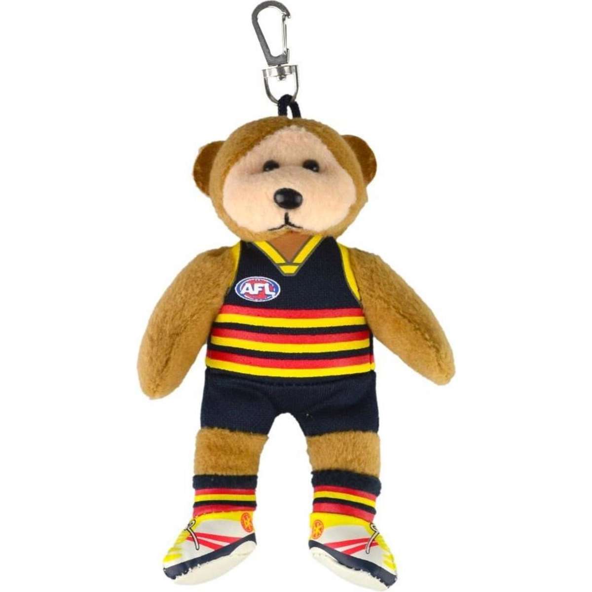 AFL Keyclip Adelaide (D) Kids Soft Collectible Toy 3y+ 14cm Woolworths
