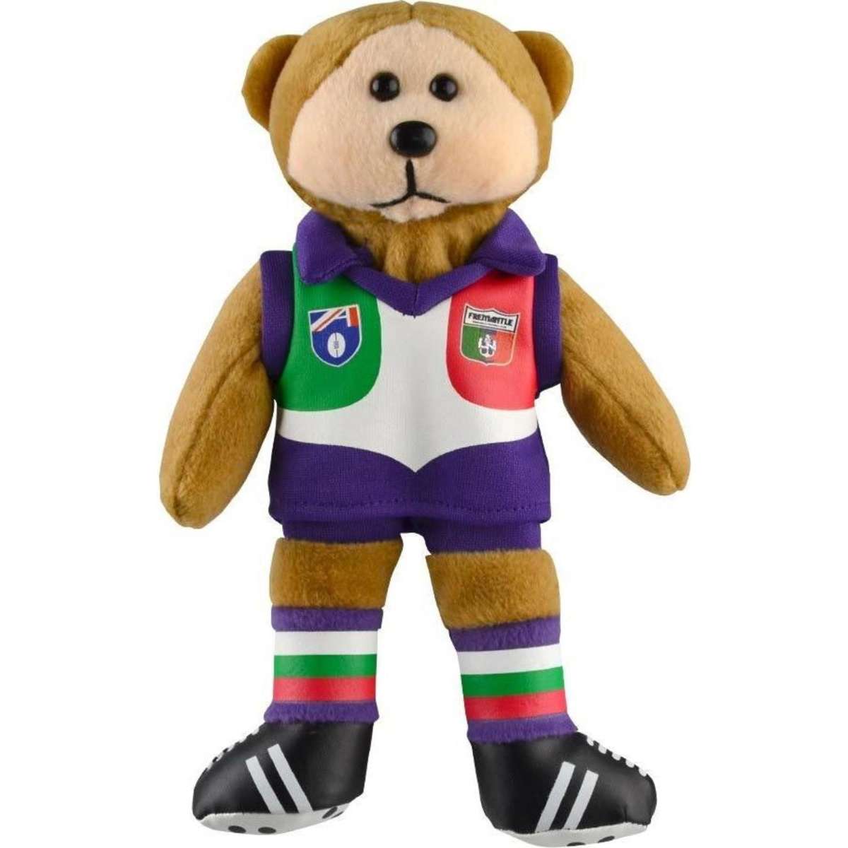 AFL Hrtg Fremantle (D) Kids Soft Bear Toy 3y+ 21cm Woolworths