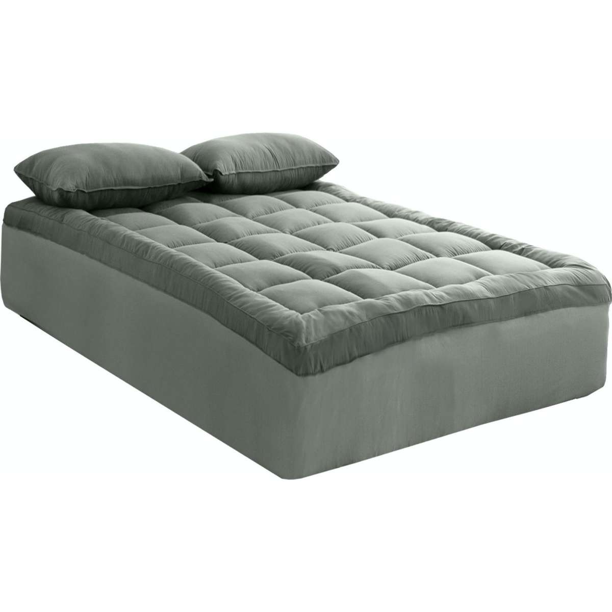 Royal Comfort 800GSM Bamboo Blend Topper Double Charcoal Woolworths royal-comfort-800gsm-bamboo-blend-topper-double-charcoal-woolworths