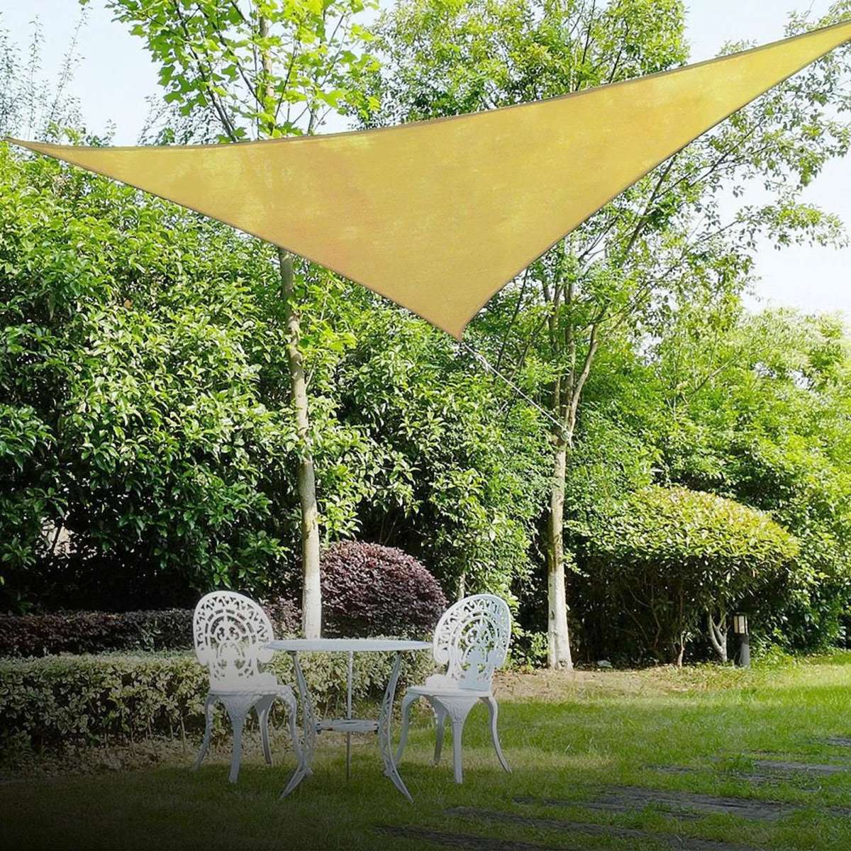 Wallaroo Triangle Shade Sail 5m x 5m x 5m Sand Woolworths