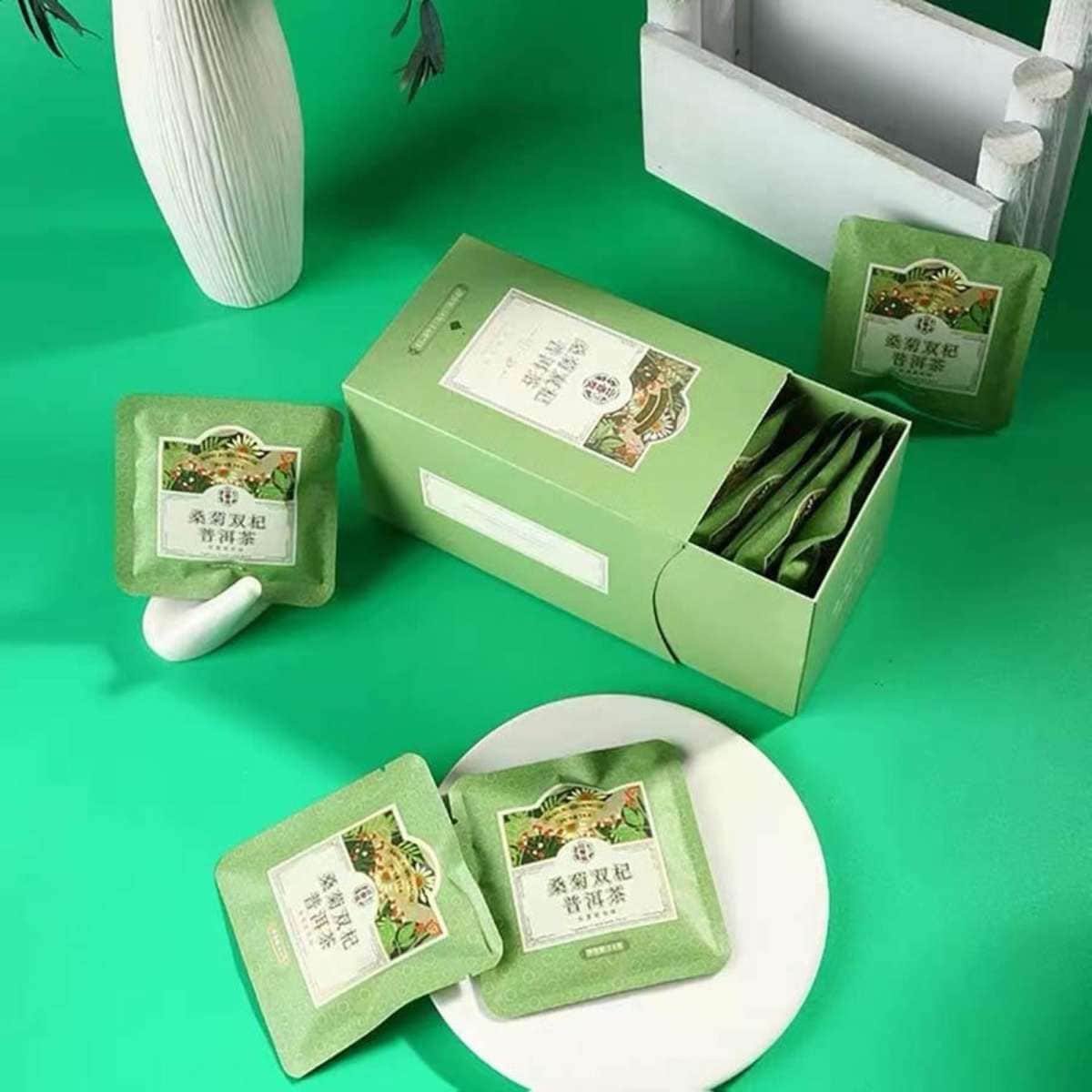 Yunpufa Health Bag Infusion Tea Mulberry Chrysanthemum Shuangji Puer