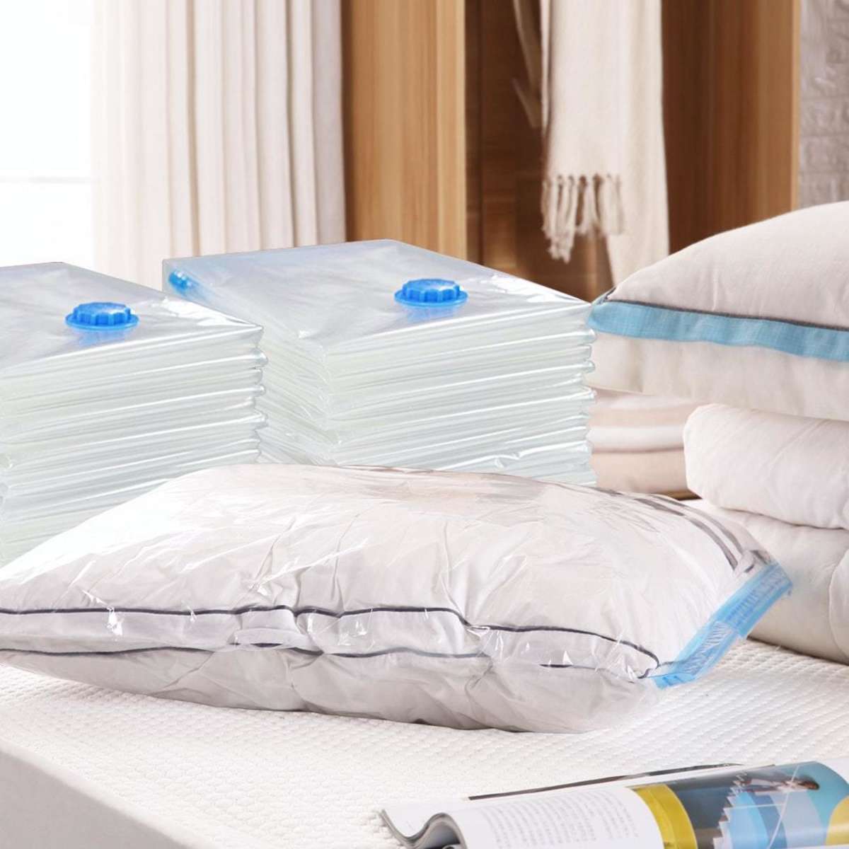 Traderight Group Vacuum Storage Bags Save Space Seal Compressing