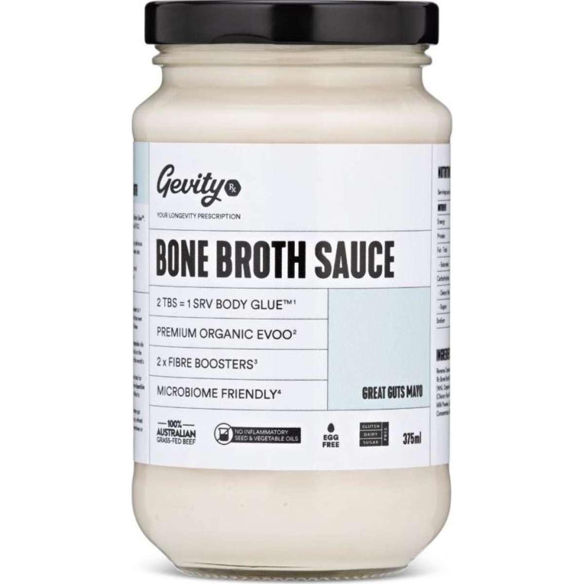 Gevity Rx Bone Broth Great Guts Mayo Woolworths