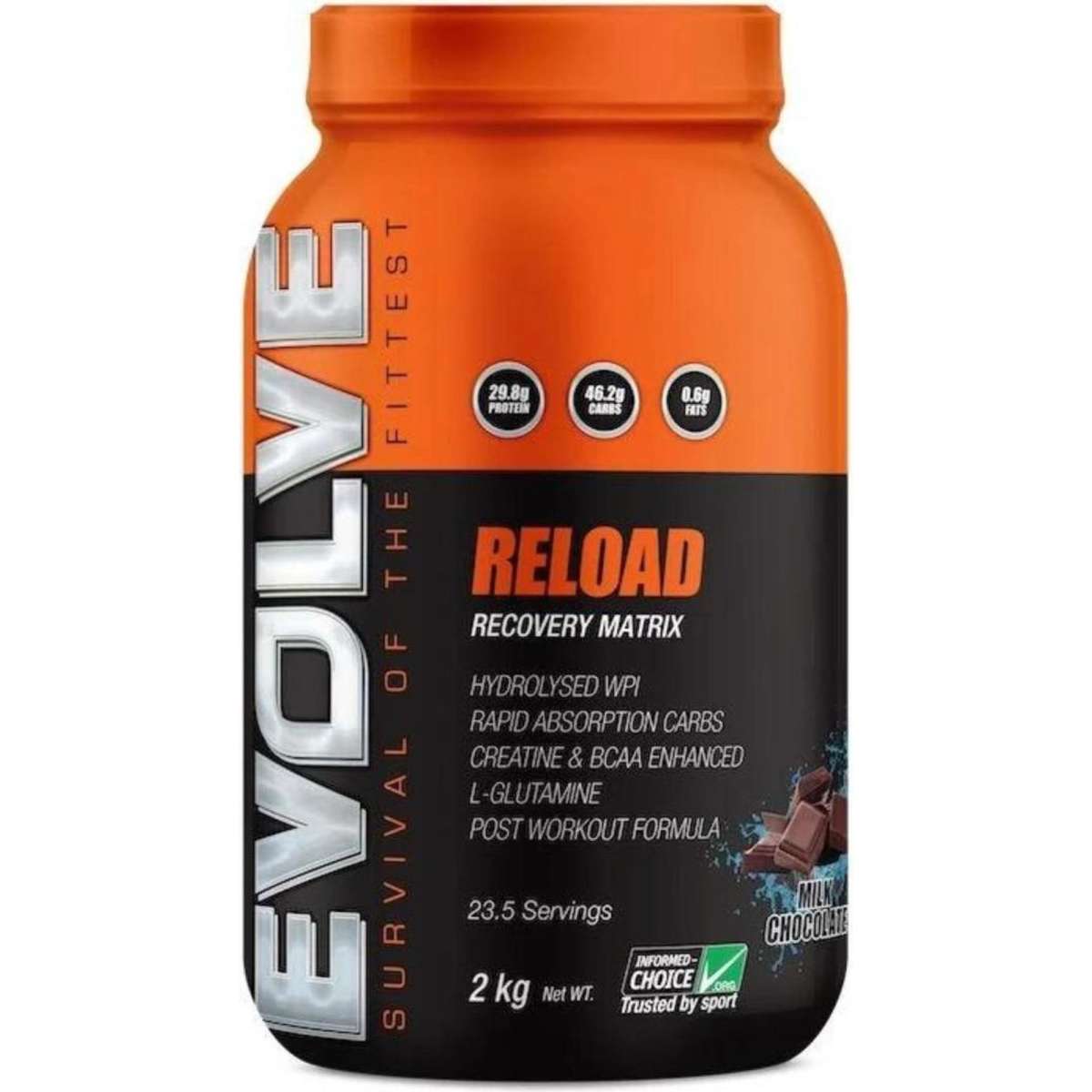Evolve Reload Milk Chocolate 2kg Woolworths