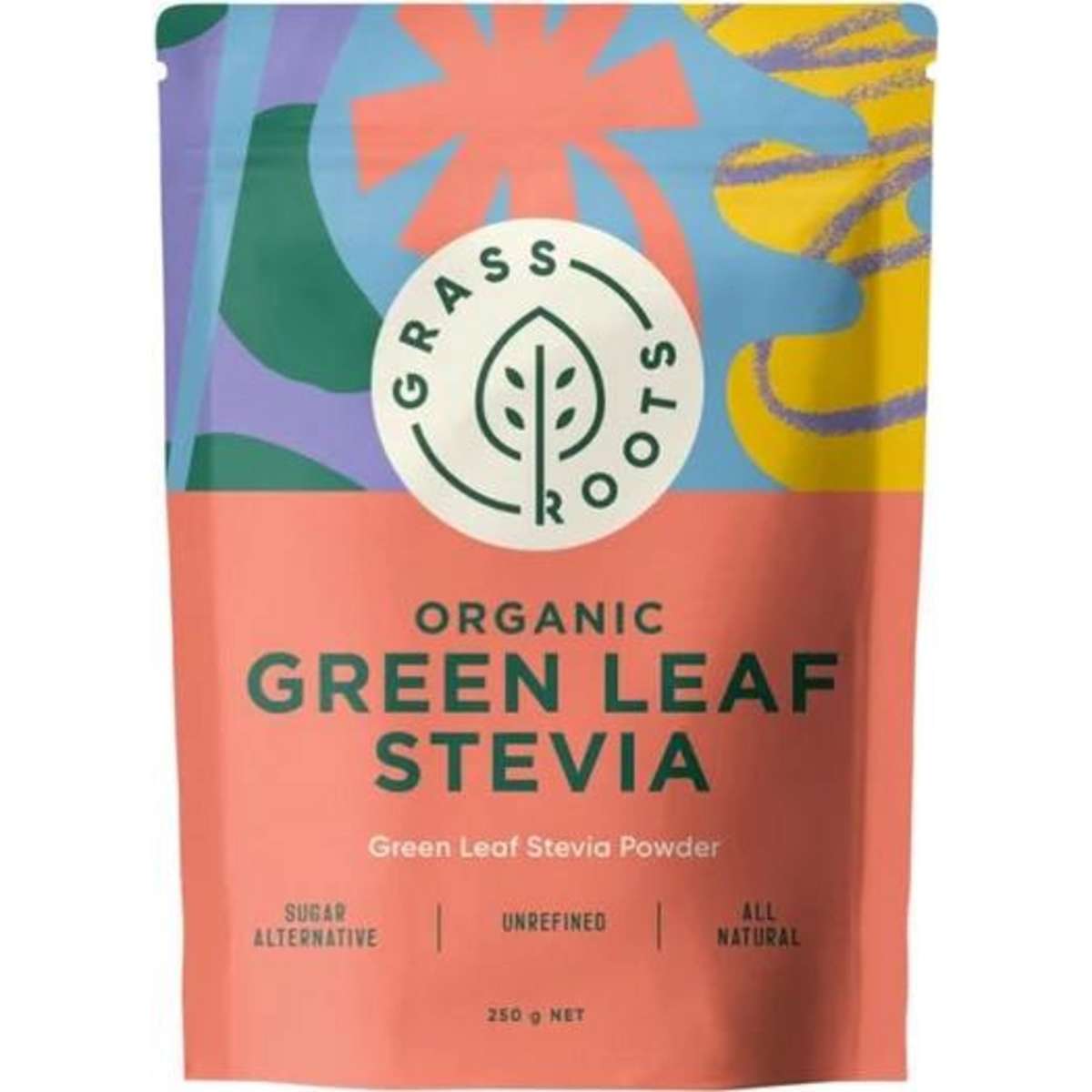 Grass Roots Organic Green Leaf Stevia Powder 250g Woolworths