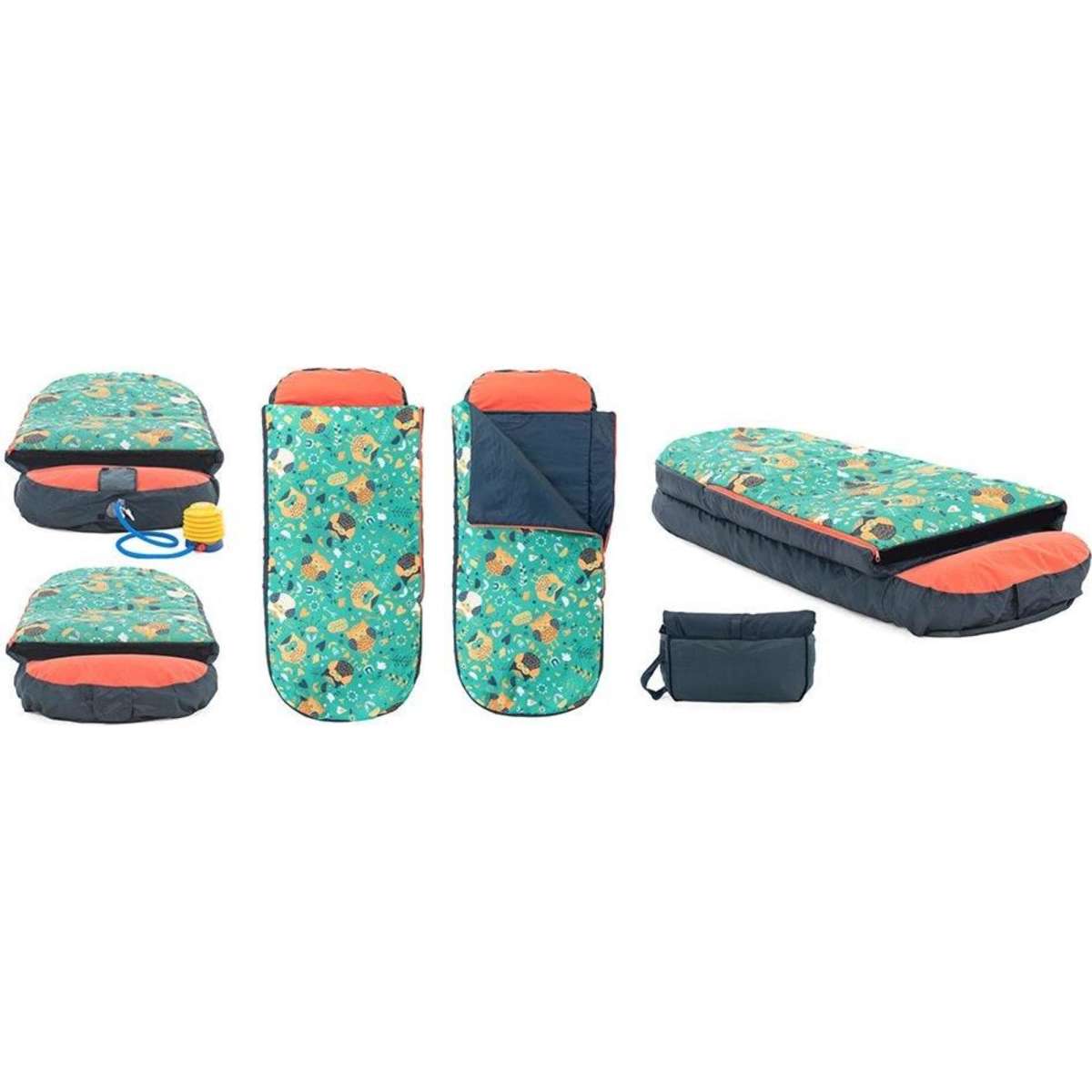 SlumberTrek 2 in 1 Instant Ready Kids Size Air Bed/ Sleeping Bag Owl