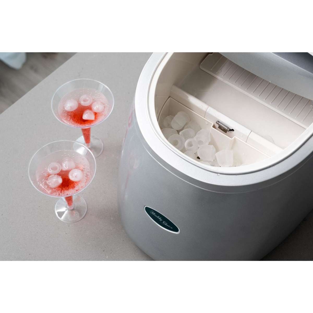 Healthy Choice 15kg Ice Cube Maker with Large Capacity Freeze Ice in 8 Mins Woolworths