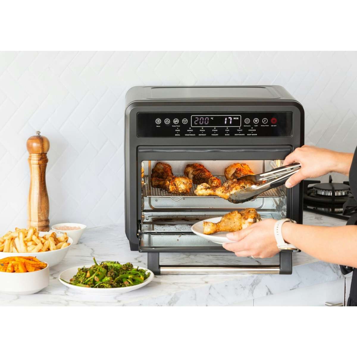 Healthy Choice 23L Digital Air Fryer Convection Oven with 12 Cooking