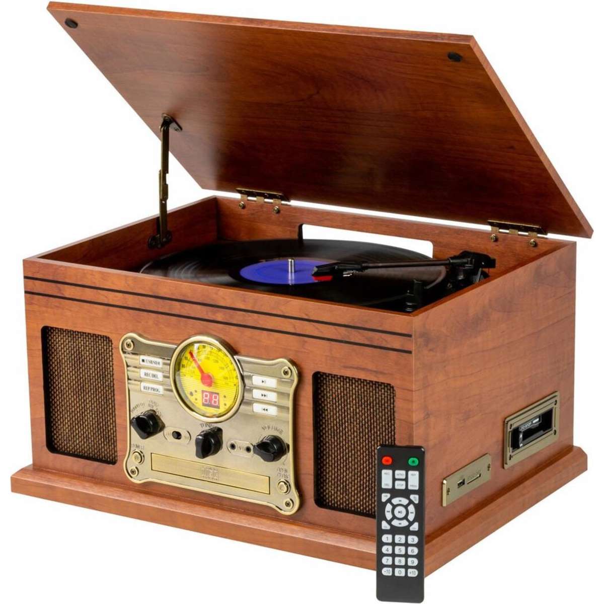 Lenoxx Vinyl, Bluetooth + CD Player in 1 Retro Music Centre All Music ...