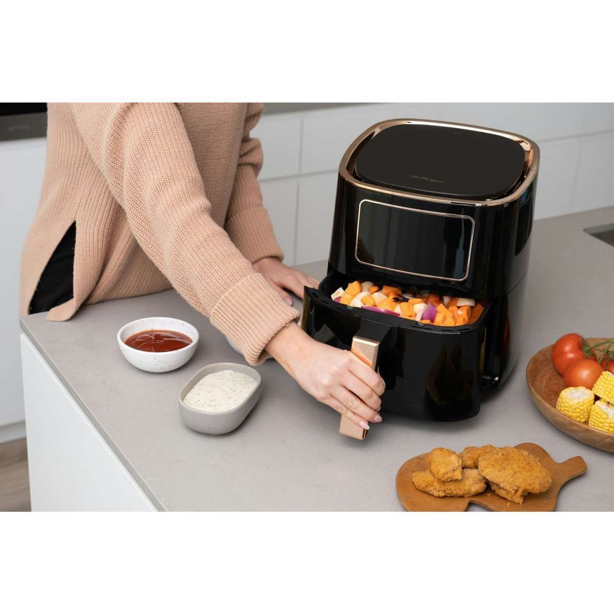 Healthy Choice 7L Digital Air Fryer (Black) 1700W,