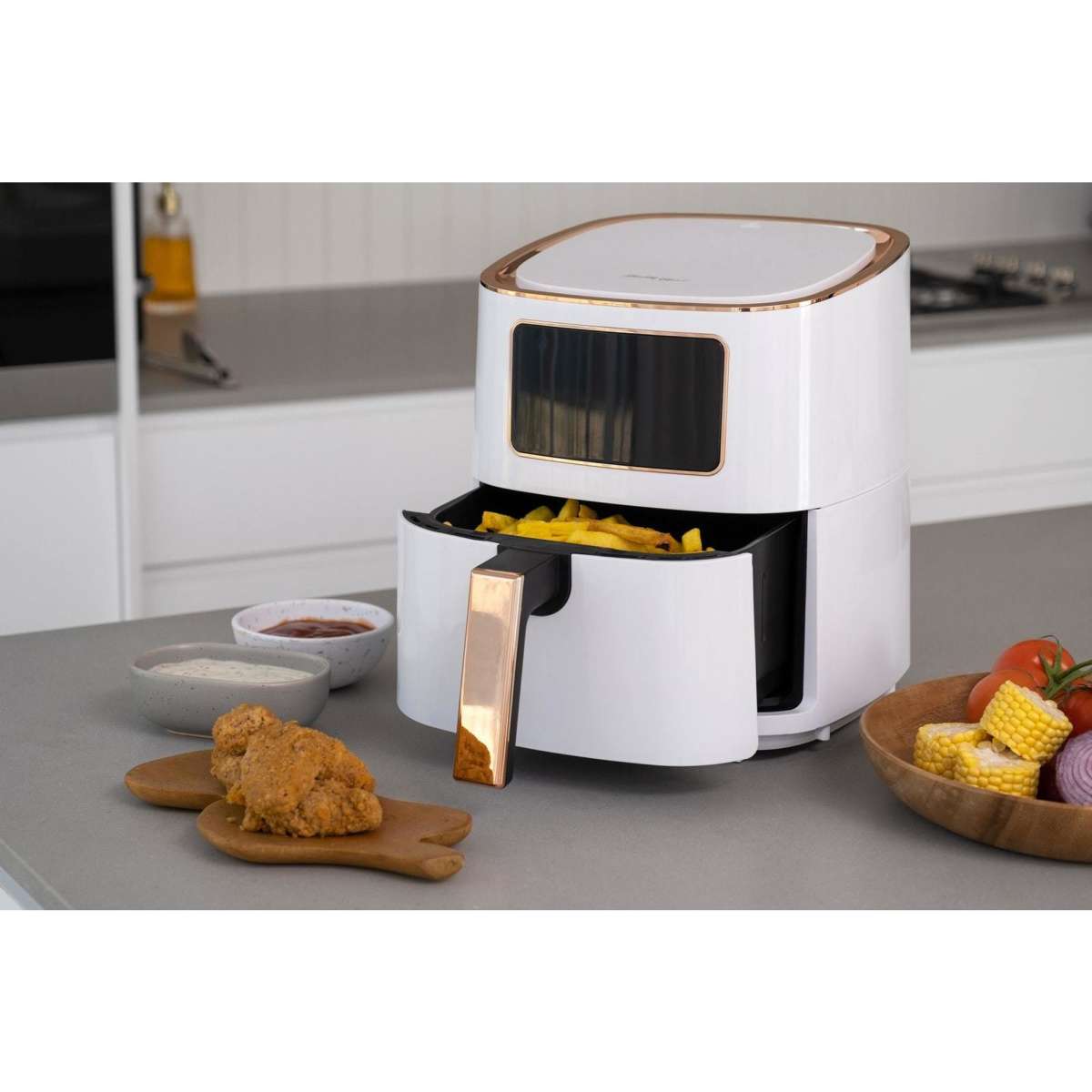 Healthy Choice 7L Digital Air Fryer (White Rose Gold) 1700W,