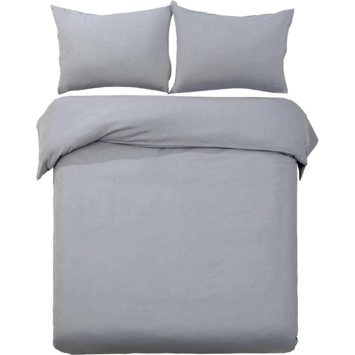 Giselle Bedding Quilt Cover Set Classic Grey Queen Woolworths