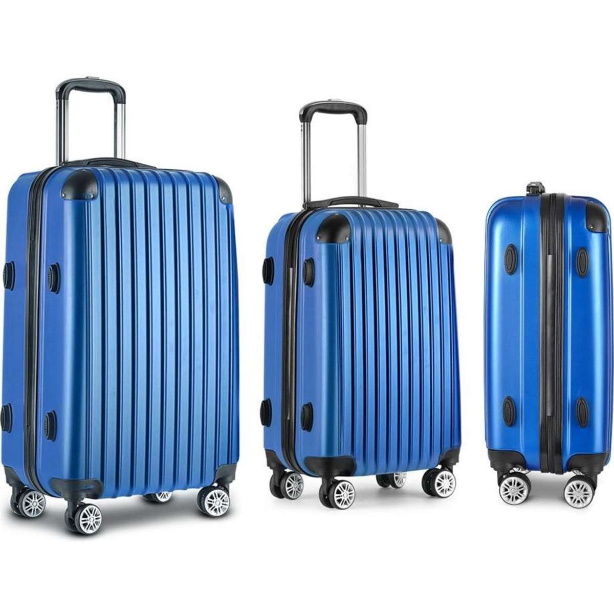 Wanderlite 3pcs LuggageTrolley Set Travel Suitcase Storage Organiser