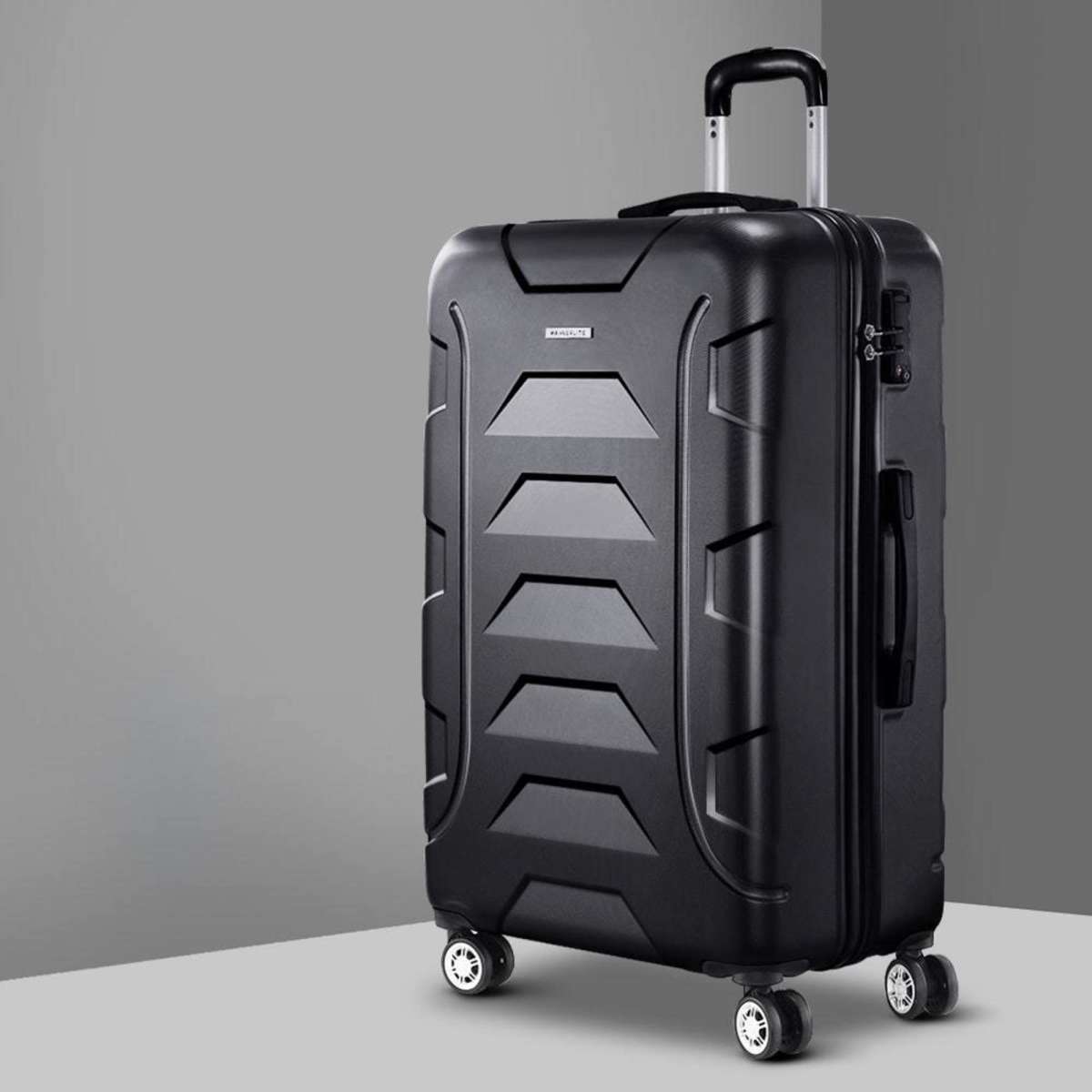 Wanderlite 28" 75cm Luggage Trolley Travel Suitcase Set TSA Hard Case