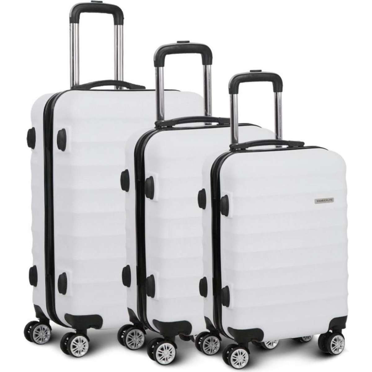 Wanderlite 3pcs Luggage Trolley Travel Suitcase Set TSA Hard Shell Case
