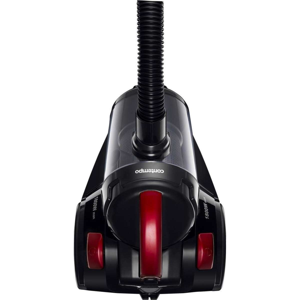 Contempo Compact Bagless Vacuum Black & Red Woolworths