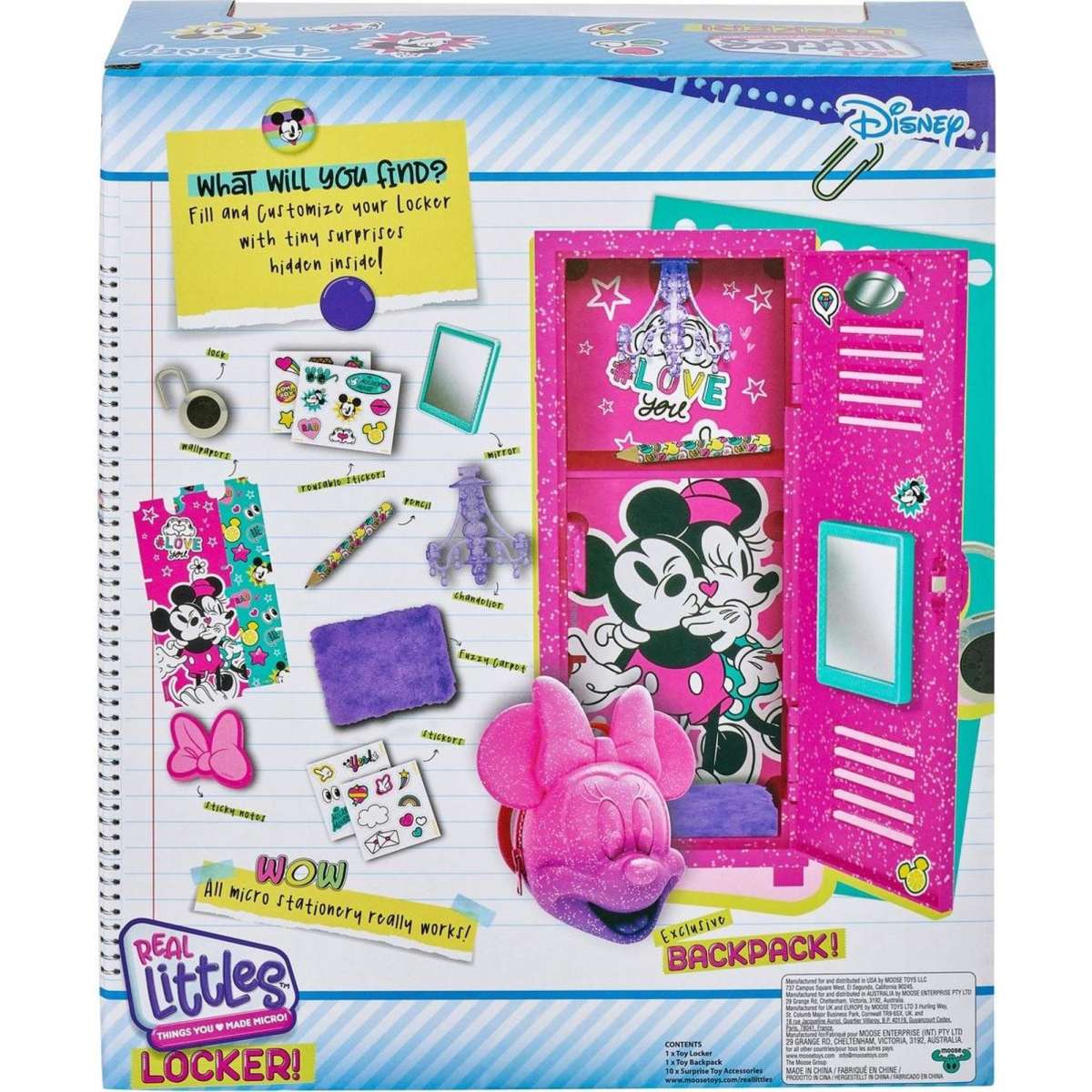 Real Littles Disney Locker and Backpack Woolworths