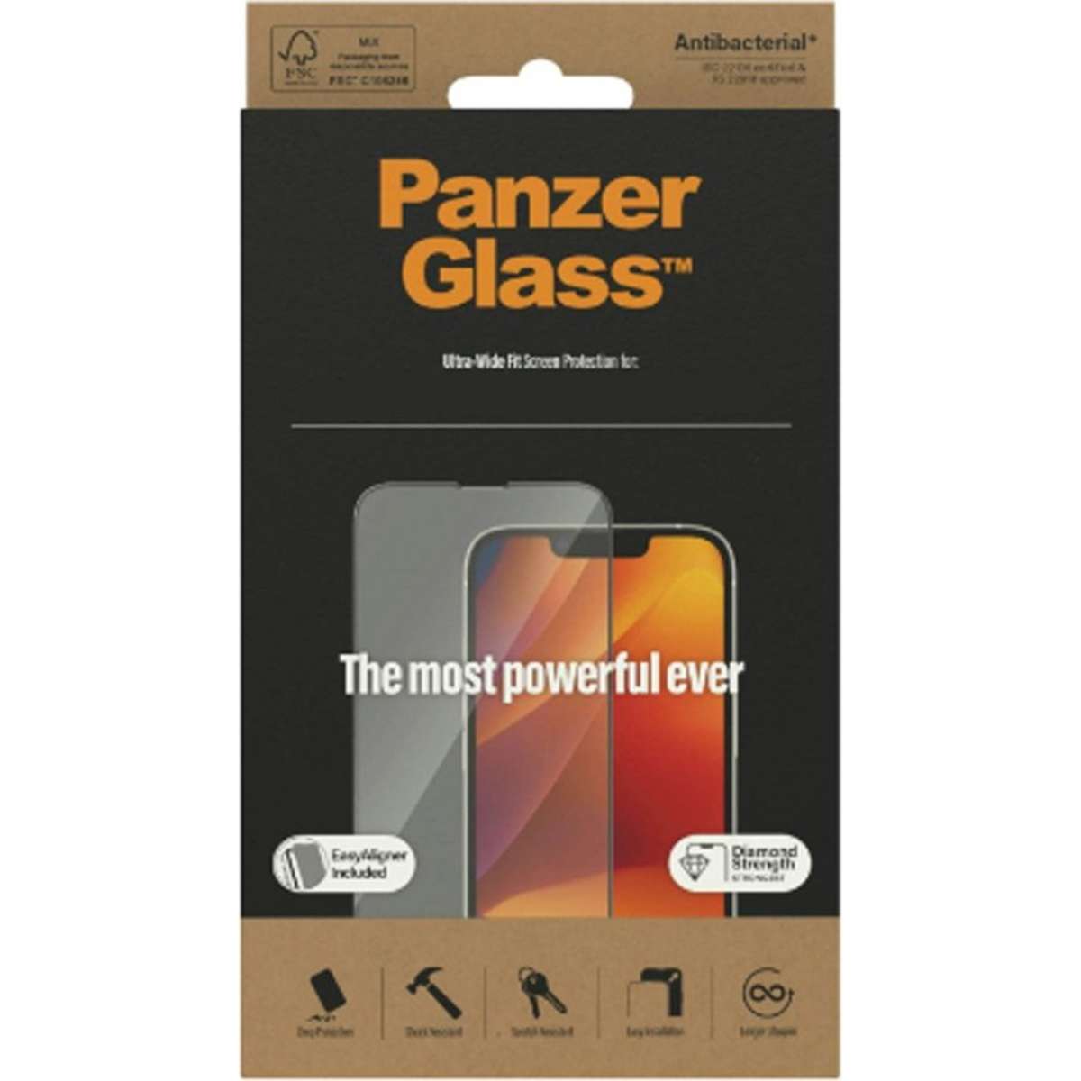 PanzerGlass Screen Protector w/ Aligner For iPhone 14 Woolworths