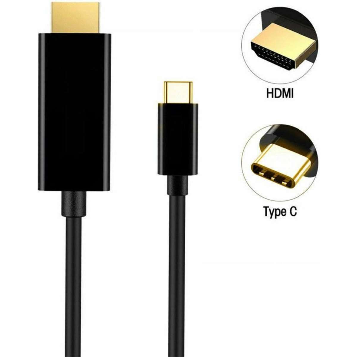 Tavice USB C To HDMI male cable with 4K support For Pc Mac Chromebook ...