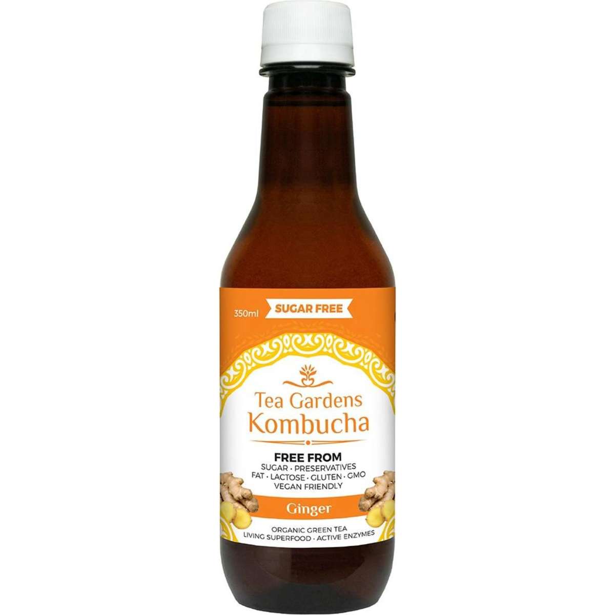 Tea Gardens Kombucha Ginger 350ml Woolworths