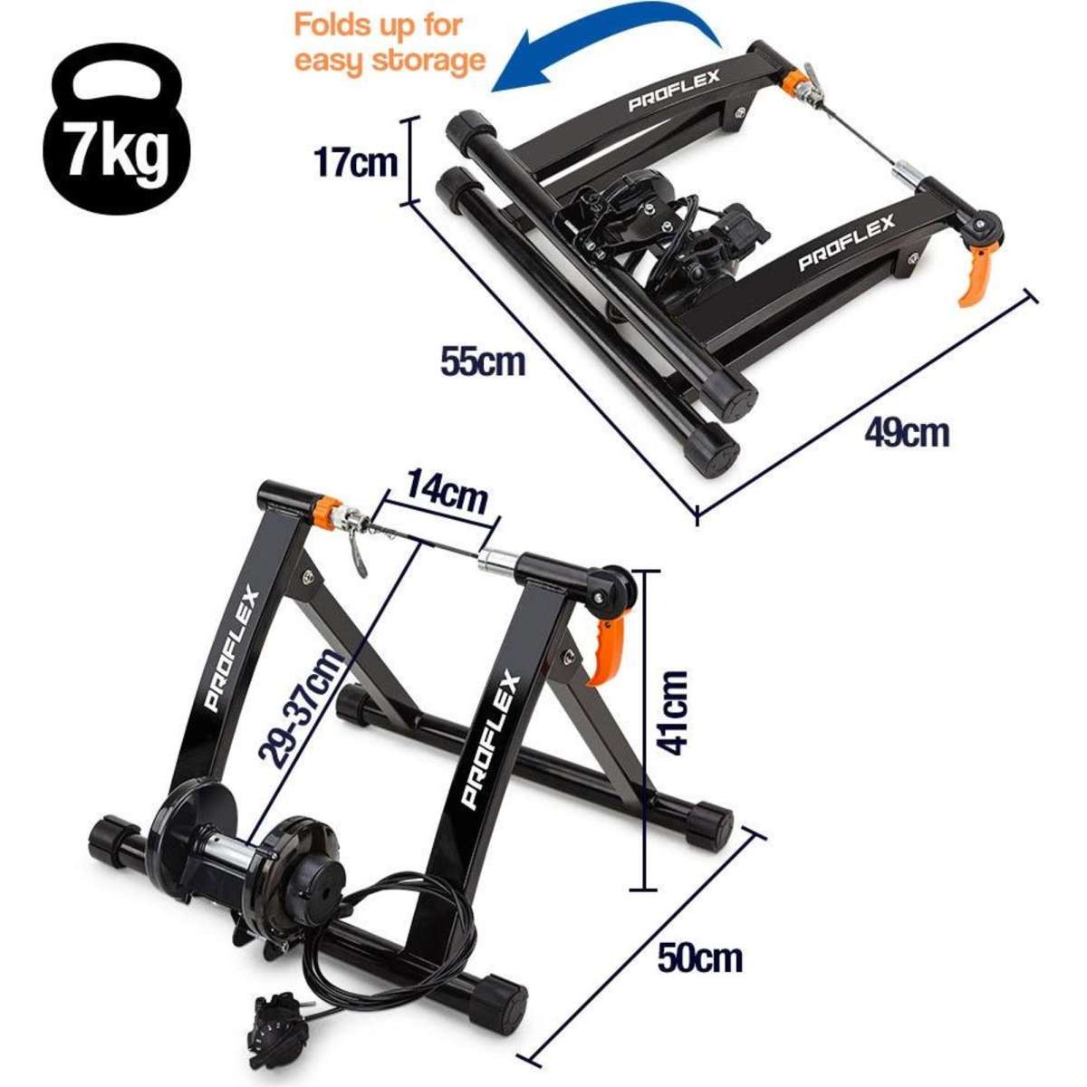 Proflex Indoor Bicycle Trainer Bike Cycling Stationary Stand
