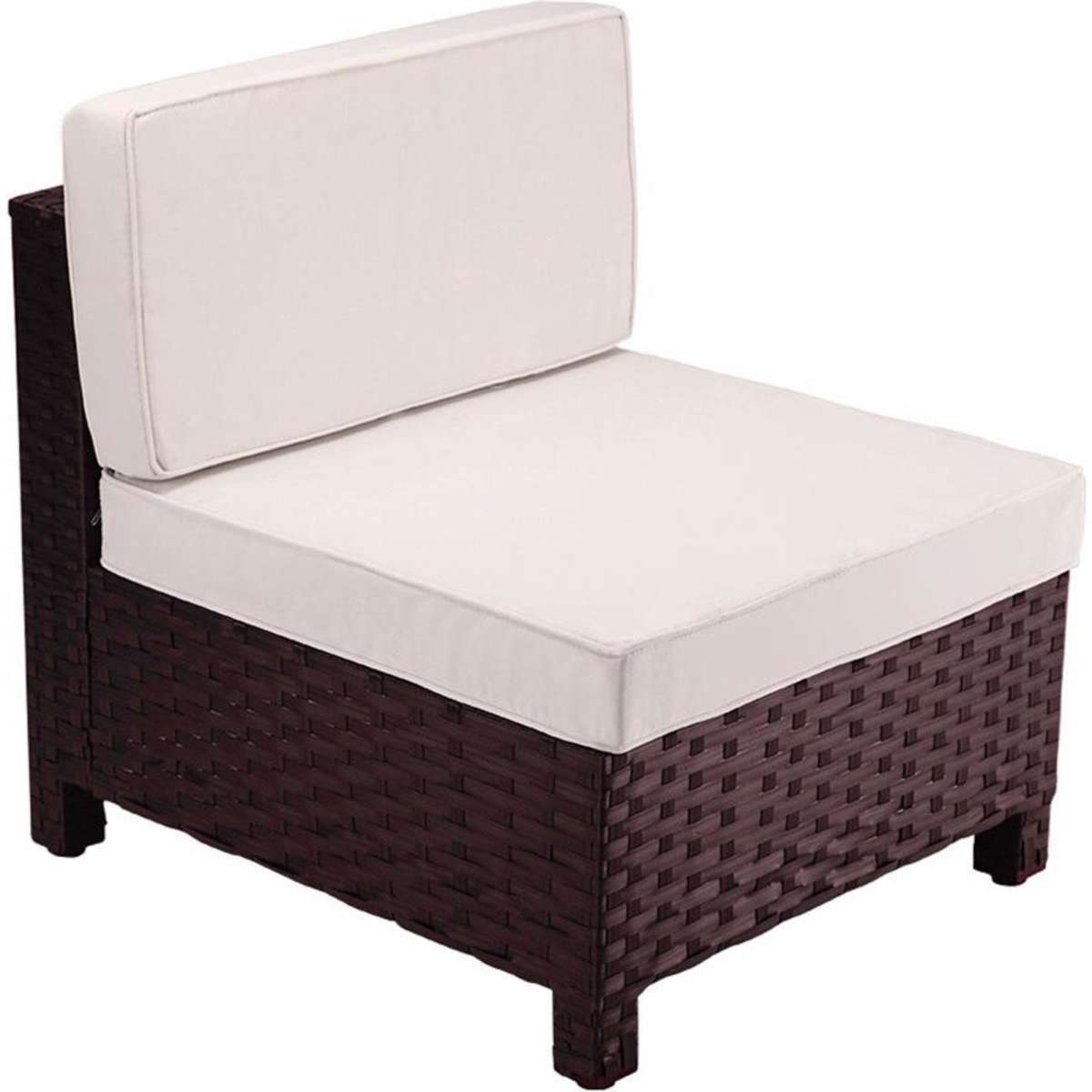 London Rattan 1Pc Sofa Outdoor Furniture Setting Lounge Garden Cushion