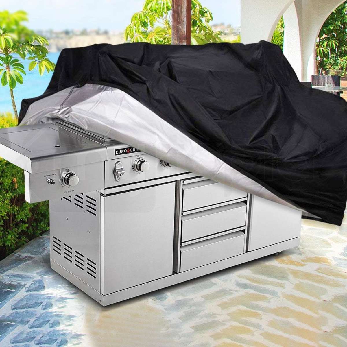 Cover For Eurogrille 9 Burner Double Hood Bbq Woolworths
