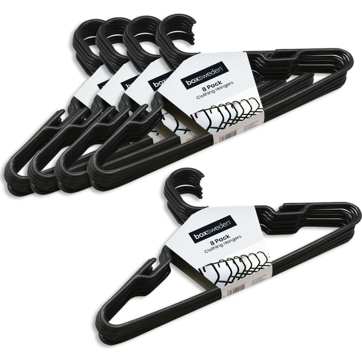 Boxsweden Clothing Hangers Black 40pc Woolworths