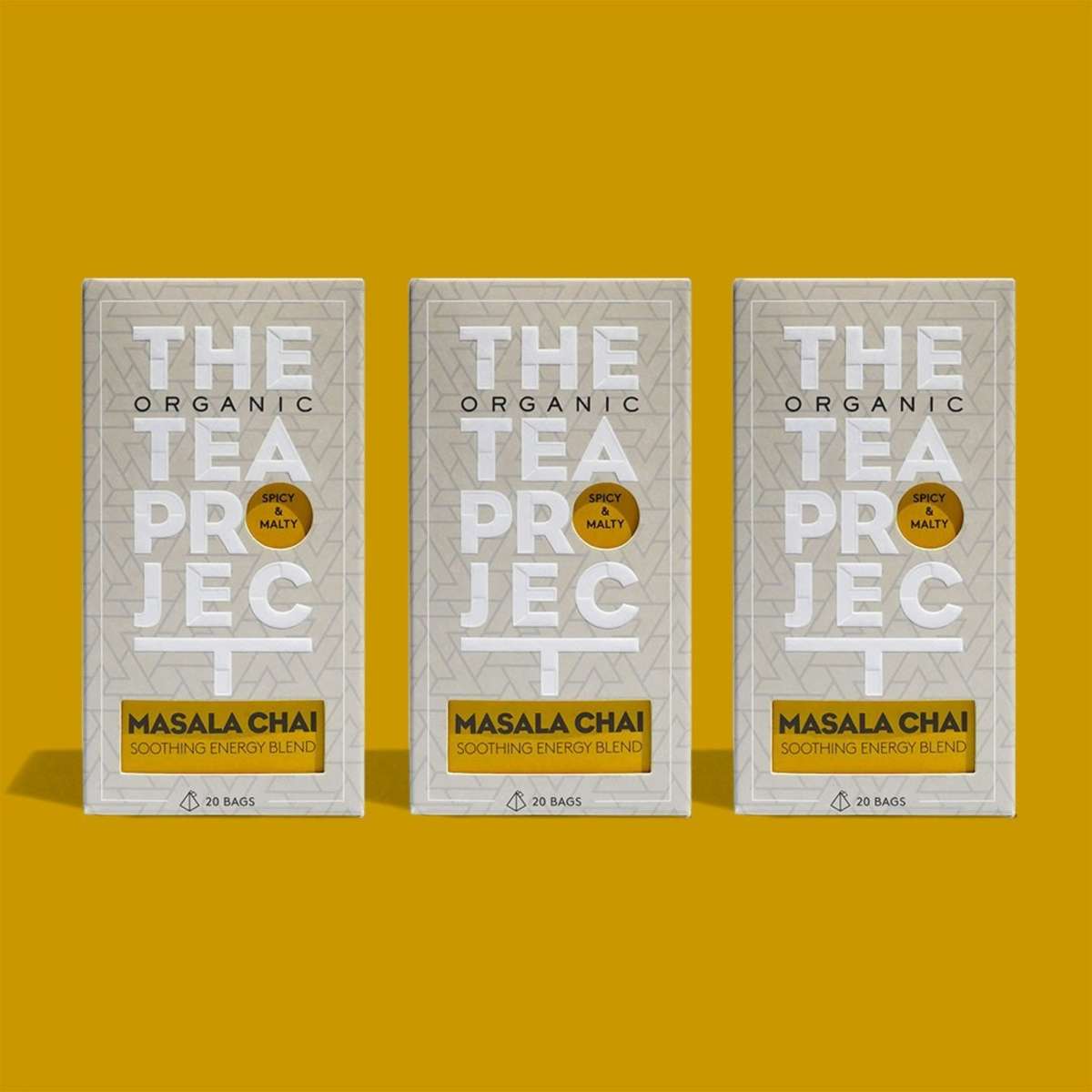 The Organic Tea Project Masala Chai Tea Bags 60 pack pyramid tea bags