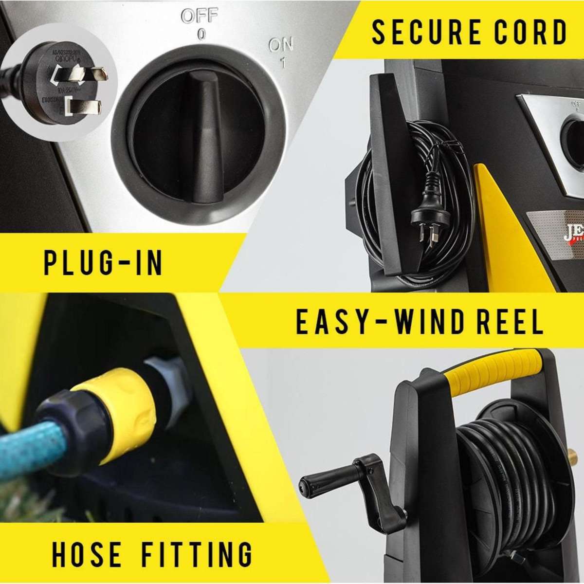 JetUsa 3500 Psi High Pressure Washer Cleaner Electric Water 8M Hose